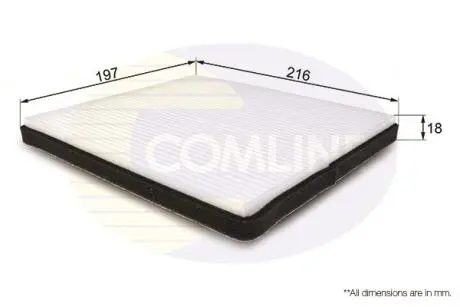 EKF126 EKF126 Comline - Фільтр салону (аналогWP9192/LA109) COMLINE подбор по vin на Brocar
