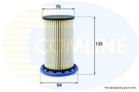 EFF247 EFF247 Comline - Фільтр палива (аналогWF8470/KX342) COMLINE підбір по vin на Brocar