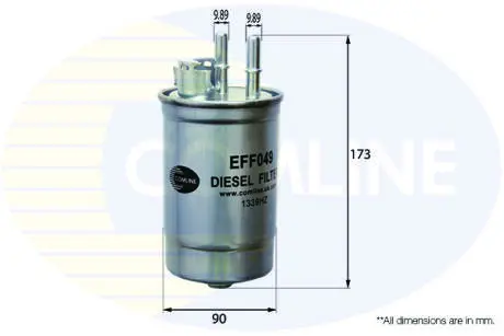 EFF049 EFF049 Comline - Фільтр палива (аналогWF8197/KL173) COMLINE підбір по vin на Brocar