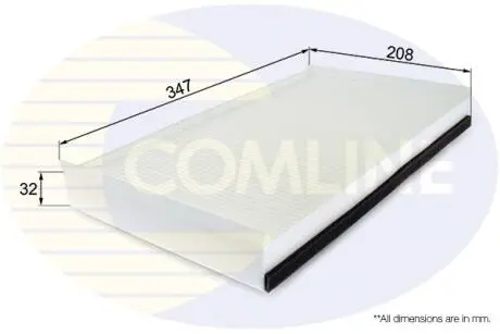 EKF279 EKF279 Comline - Фільтр салону (аналогWP9222/LA229) COMLINE подбор по vin на Brocar