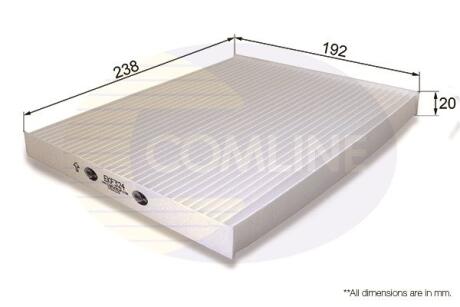 EKF324 EKF324 Comline - Фільтр салону (аналогWP2064/LA464) COMLINE подбор по vin на Brocar