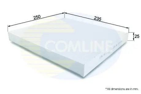 EKF172 EKF172 Comline - Фільтр салону (аналогWP9368/LAK411) COMLINE підбір по vin на Brocar