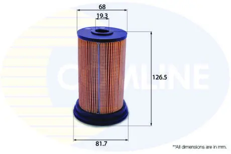EFF081 EFF081 Comline - Фільтр палива (аналогWF8240/KX69) COMLINE подбор по vin на Brocar