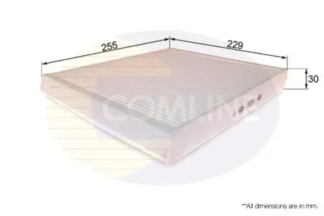 EKF123 EKF123 Comline - Фільтр салону (аналогWP6918/LA74) COMLINE подбор по vin на Brocar
