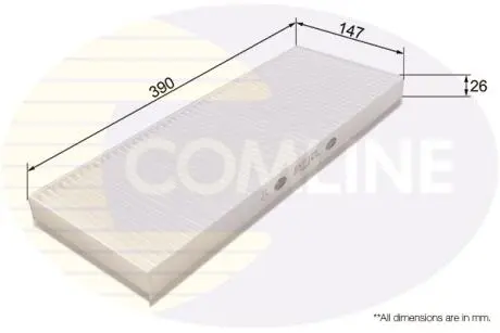 EKF125 EKF125 Comline - Фільтр салону (аналогWP6808/LA45) COMLINE підбір по vin на Brocar