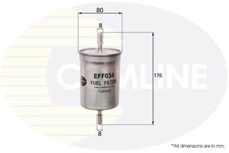 EFF034 EFF034 Comline - Фільтр палива (аналогWF8041/KL79) COMLINE підбір по vin на Brocar