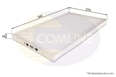 EKF140 EKF140 Comline - Фільтр салону (аналогWP6872/LA58) COMLINE подбор по vin на Brocar