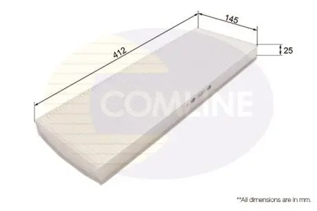 EKF166 EKF166 Comline - Фільтр салону (аналогWP6818/LA49) COMLINE підбір по vin на Brocar