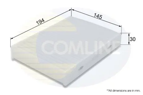 EKF404 EKF404 Comline - Фільтр салону (аналогWP2132) COMLINE подбор по vin на Brocar