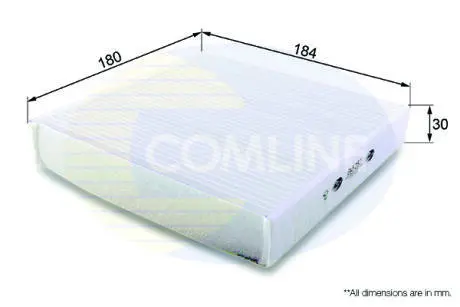 EKF257 EKF257 Comline - Фільтр салону (аналогWP9314) COMLINE подбор по vin на Brocar