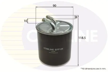 EFF124 EFF124 Comline - Фільтр палива (аналог WF8309) COMLINE підбір по vin на Brocar