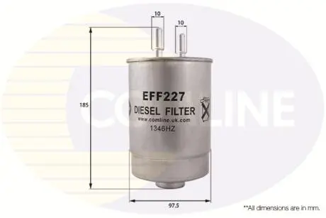 EFF227 EFF227 Comline - Фільтр палива (аналог WF8438) COMLINE підбір по vin на Brocar