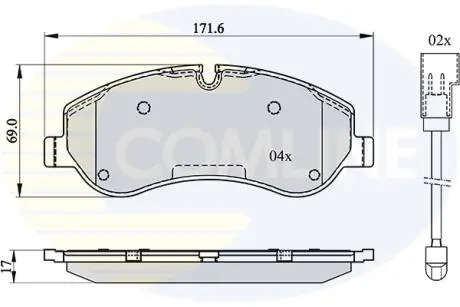 CBP22142 CBP22142 Comline - Гальмівні колодки до дисків COMLINE підбір по vin на Brocar