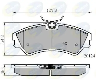 CBP01073 CBP01073 Comline - Гальмівні колодки до дисків COMLINE підбір по vin на Brocar