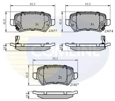 CBP31551 CBP31551 Comline - Гальмівні колодки до дисків COMLINE підбір по vin на Brocar
