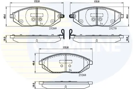 CBP32150 CBP32150 Comline - Гальмівні колодки до дисків COMLINE подбор по vin на Brocar