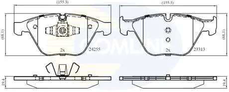 CBP01700 CBP01700 Comline - Гальмівні колодки до дисків COMLINE підбір по vin на Brocar