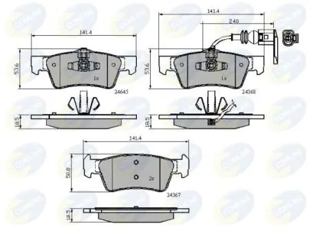 CBP12015 CBP12015 Comline - Гальмівні колодки до дисків COMLINE підбір по vin на Brocar