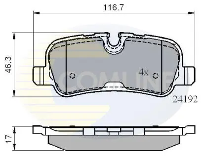 CBP02021 CBP02021 Comline - Гальмівні колодки до дисків COMLINE подбор по vin на Brocar