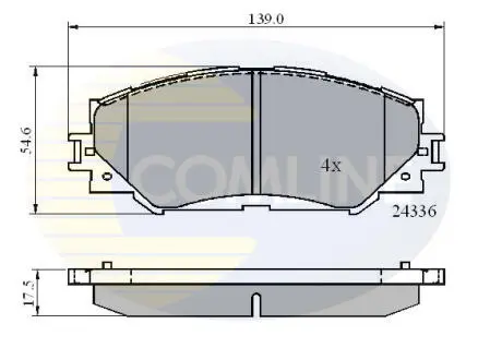 CBP01515 CBP01515 Comline - Гальмівні колодки до дисків COMLINE подбор по vin на Brocar