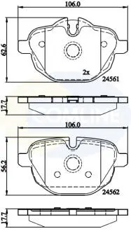 CBP06092 CBP06092 Comline - Гальмівні колодки до дисків COMLINE підбір по vin на Brocar