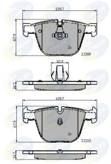 CBP01794 CBP01794 Comline - Гальмівні колодки до дисків COMLINE підбір по vin на Brocar