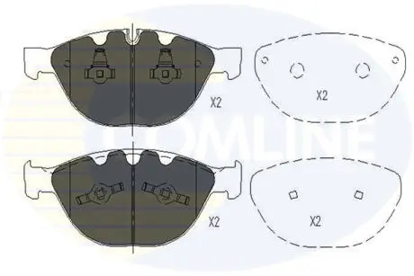 CBP06000 CBP06000 Comline - Гальмівні колодки до дисків COMLINE підбір по vin на Brocar