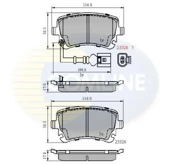 CBP11313 CBP11313 Comline - Гальмівні колодки до дисків COMLINE підбір по vin на Brocar