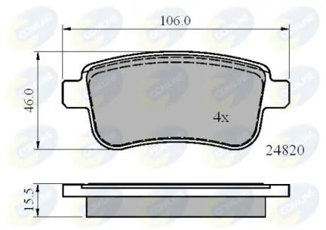 CBP02014 CBP02014 Comline - Гальмівні колодки до дисків COMLINE підбір по vin на Brocar