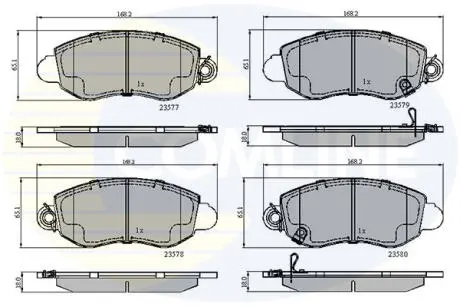 CBP31108 CBP31108 Comline - Гальмівні колодки до дисків COMLINE підбір по vin на Brocar