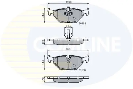 CBP01024 CBP01024 Comline - Гальмівні колодки до дисків COMLINE підбір по vin на Brocar