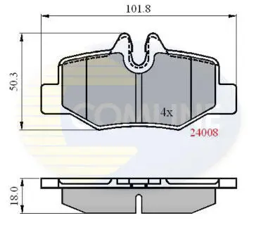 CBP01306 CBP01306 Comline - Гальмівні колодки до дисків COMLINE підбір по vin на Brocar