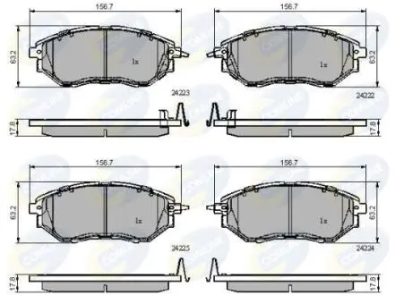 CBP31762 CBP31762 Comline - Гальмівні колодки до дисків COMLINE подбор по vin на Brocar
