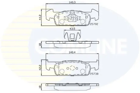 CBP02223 CBP02223 Comline - Гальмівні колодки до дисків COMLINE подбор по vin на Brocar