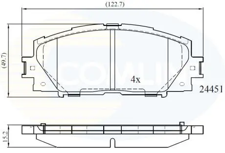 CBP06014 CBP06014 Comline - Гальмівні колодки до дисків COMLINE подбор по vin на Brocar