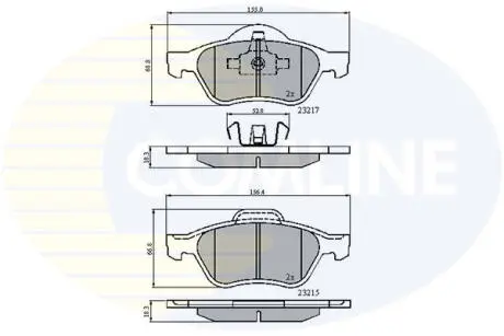 CBP01115 CBP01115 Comline - Гальмівні колодки до дисків COMLINE подбор по vin на Brocar