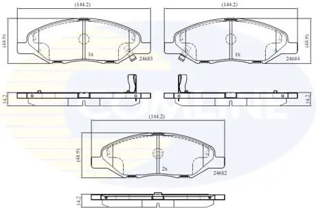 CBP36044 CBP36044 Comline - Гальмівні колодки до дисків COMLINE подбор по vin на Brocar