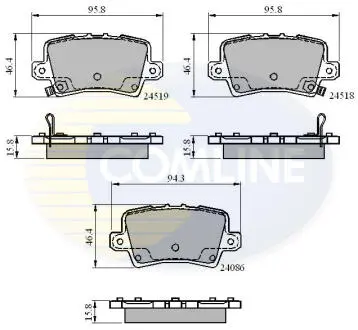 CBP31587 CBP31587 Comline - Гальмівні колодки до дисків COMLINE підбір по vin на Brocar