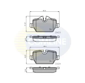CBP01710 CBP01710 Comline - Гальмівні колодки до дисків COMLINE подбор по vin на Brocar