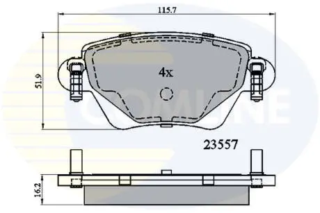 CBP01114 CBP01114 Comline - Гальмівні колодки до дисків COMLINE подбор по vin на Brocar