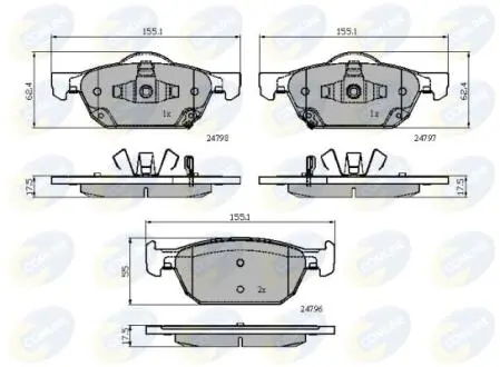 CBP32018 CBP32018 Comline - Гальмівні колодки до дисків COMLINE подбор по vin на Brocar