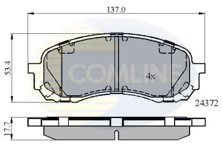 CBP01778 CBP01778 Comline - Гальмівні колодки до дисків COMLINE подбор по vin на Brocar