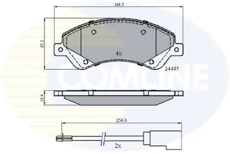 CBP21511 CBP21511 Comline - Гальмівні колодки до дисків COMLINE підбір по vin на Brocar