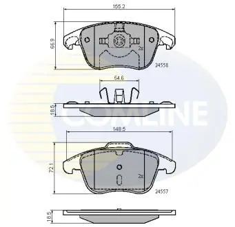 CBP01720 CBP01720 Comline - Гальмівні колодки до дисків COMLINE підбір по vin на Brocar