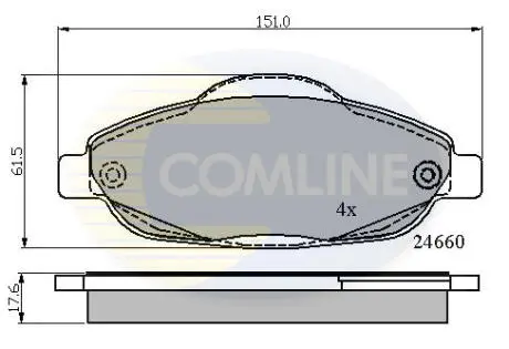 CBP01765 CBP01765 Comline - Гальмівні колодки до дисків COMLINE підбір по vin на Brocar