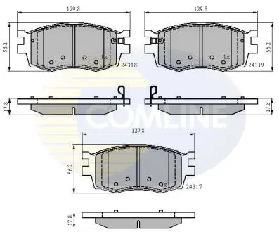 CBP31519 CBP31519 Comline - Гальмівні колодки до дисків COMLINE підбір по vin на Brocar