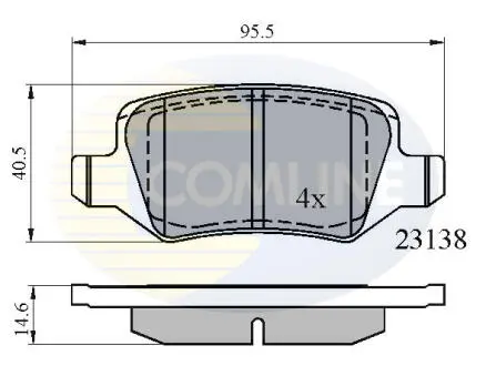 CBP01149 CBP01149 Comline - Гальмівні колодки до дисків COMLINE підбір по vin на Brocar