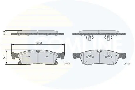 CBP36133 CBP36133 Comline - Гальмівні колодки до дисків COMLINE підбір по vin на Brocar