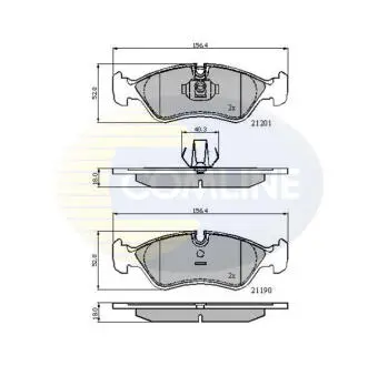 CBP01007 CBP01007 Comline - Гальмівні колодки до дисків COMLINE підбір по vin на Brocar
