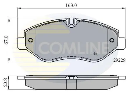 CBP01616 CBP01616 Comline - Гальмівні колодки до дисків COMLINE підбір по vin на Brocar